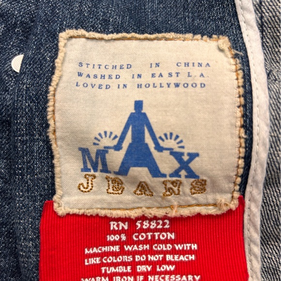 Max Jeans Dark Blue Double-Breasted Jean Jacket - Picture 11 of 11